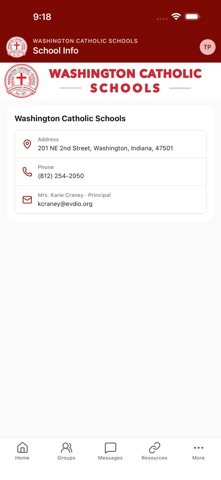 Washington Catholic Schools screenshot
