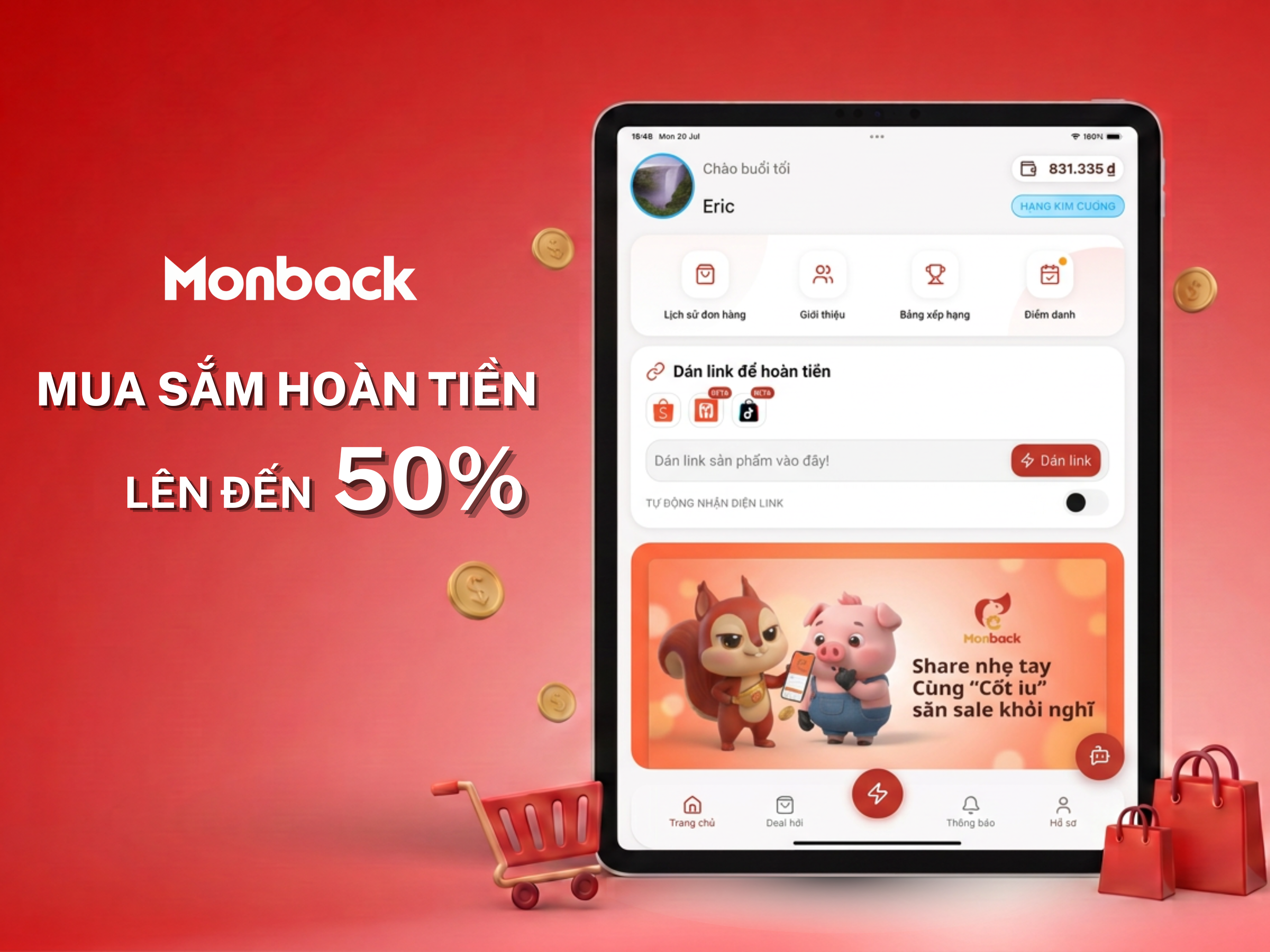 Monback : Mua sắm hoàn tiền screenshot 9