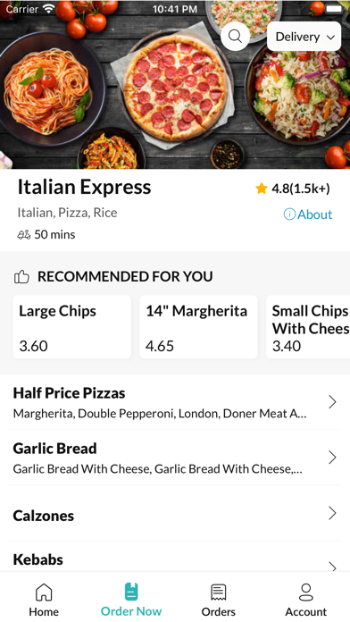Italian Express. Screenshot