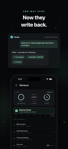 VoiceLog: AI Journal & Tracker iPhone screenshot