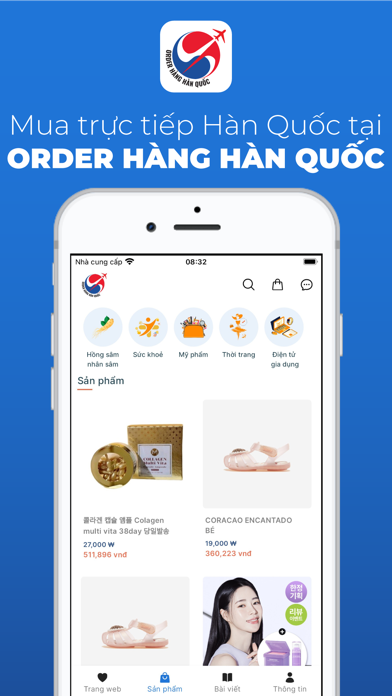 Order hàng Hàn Quốc Screenshot