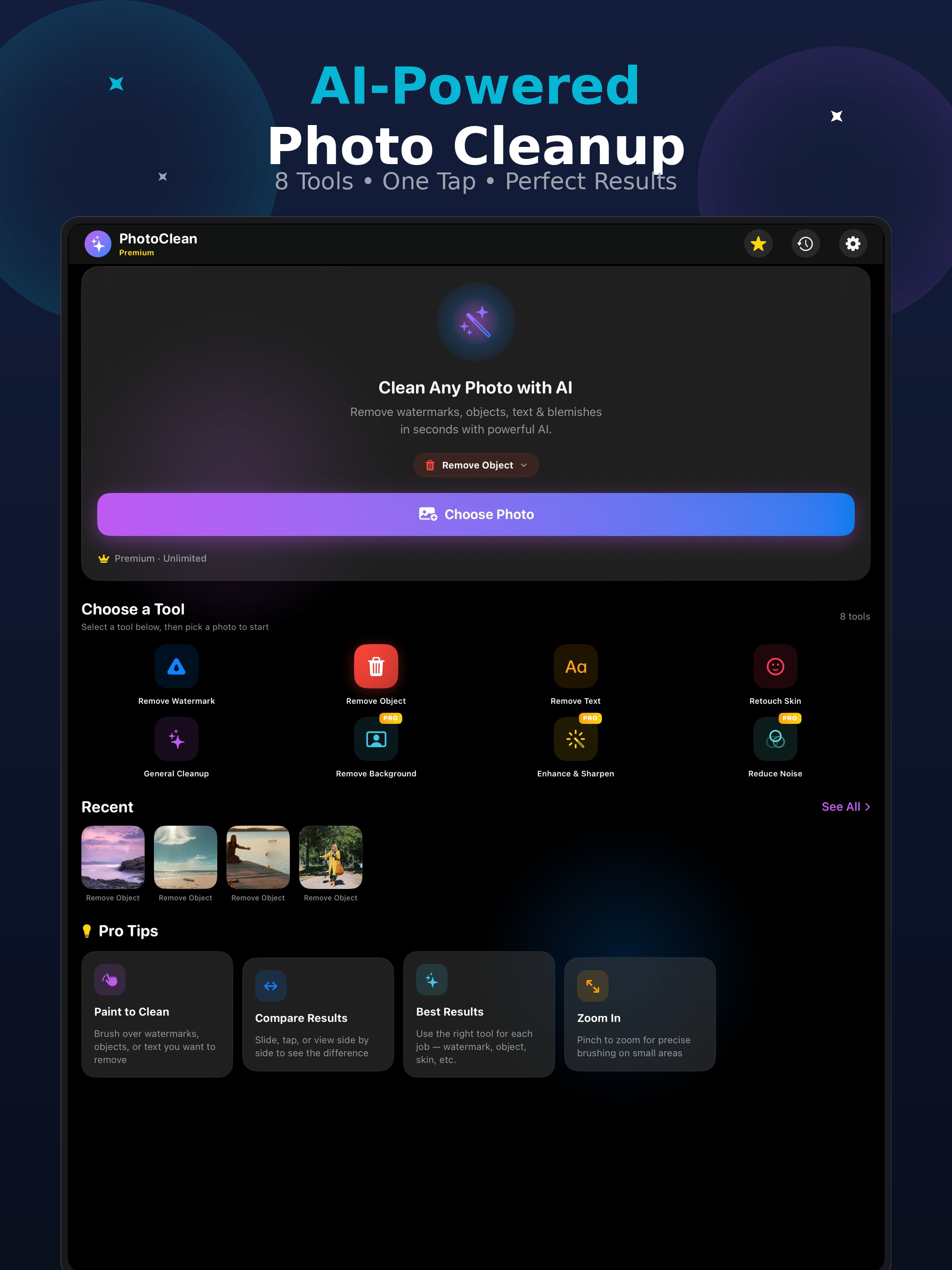 Magic Eraser: AI Retouch