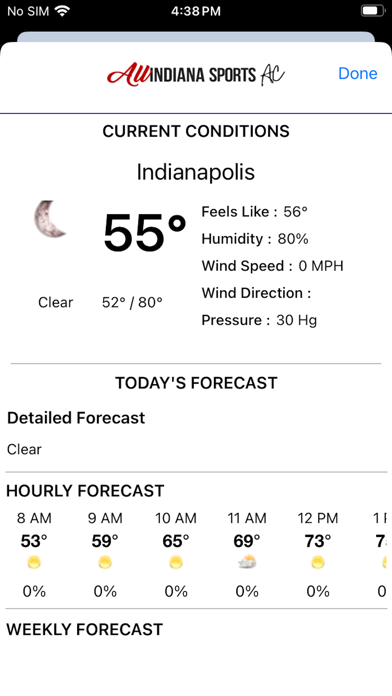 All Indiana Sports Screenshot