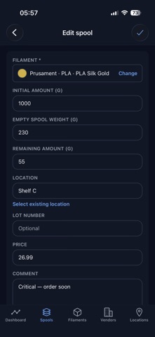 Spoolman GO Screenshot 5 of 10