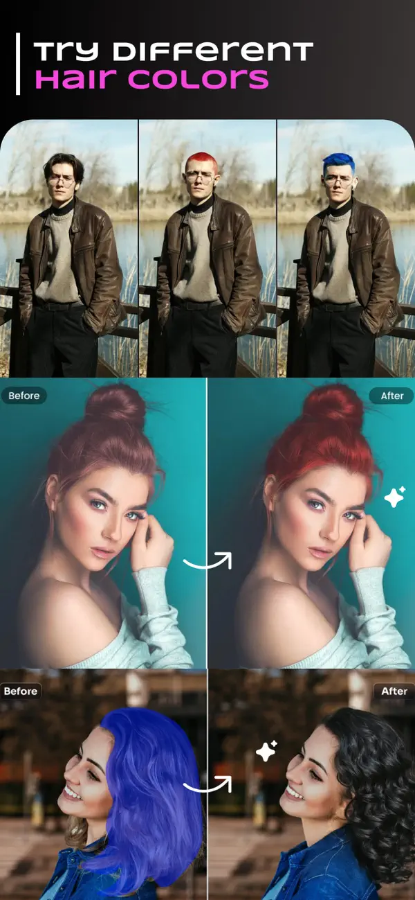 Screenshot #3 pour Hairstyle Changer - AI Bald