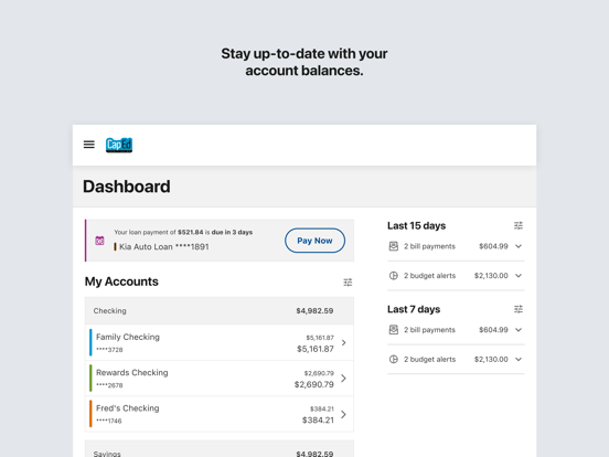 Screenshot #5 pour CapEd Mobile Banking