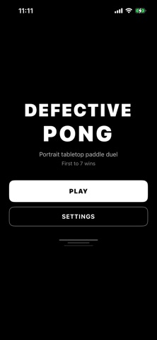 DefectivePong screenshot