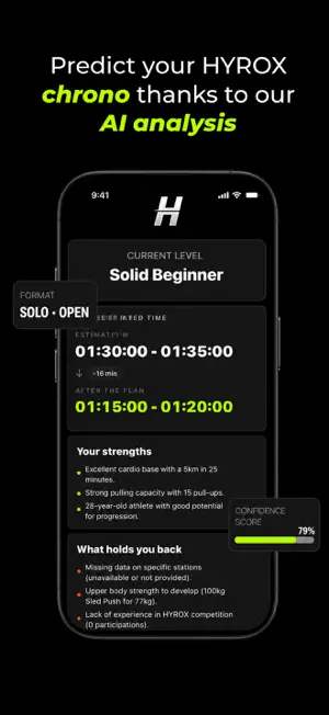 HyCoach : Your HYROX AI Plan screenshot 1