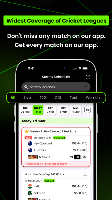 AllCric – Cricket Score App Screenshot