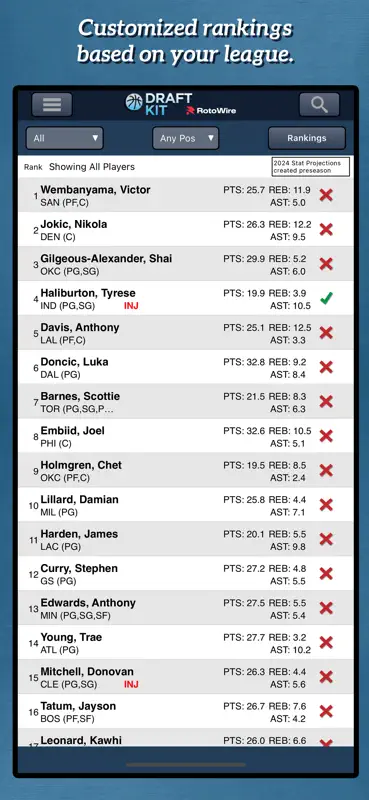 Fantasy Basketball Draft '26 screenshot 1 of 5
