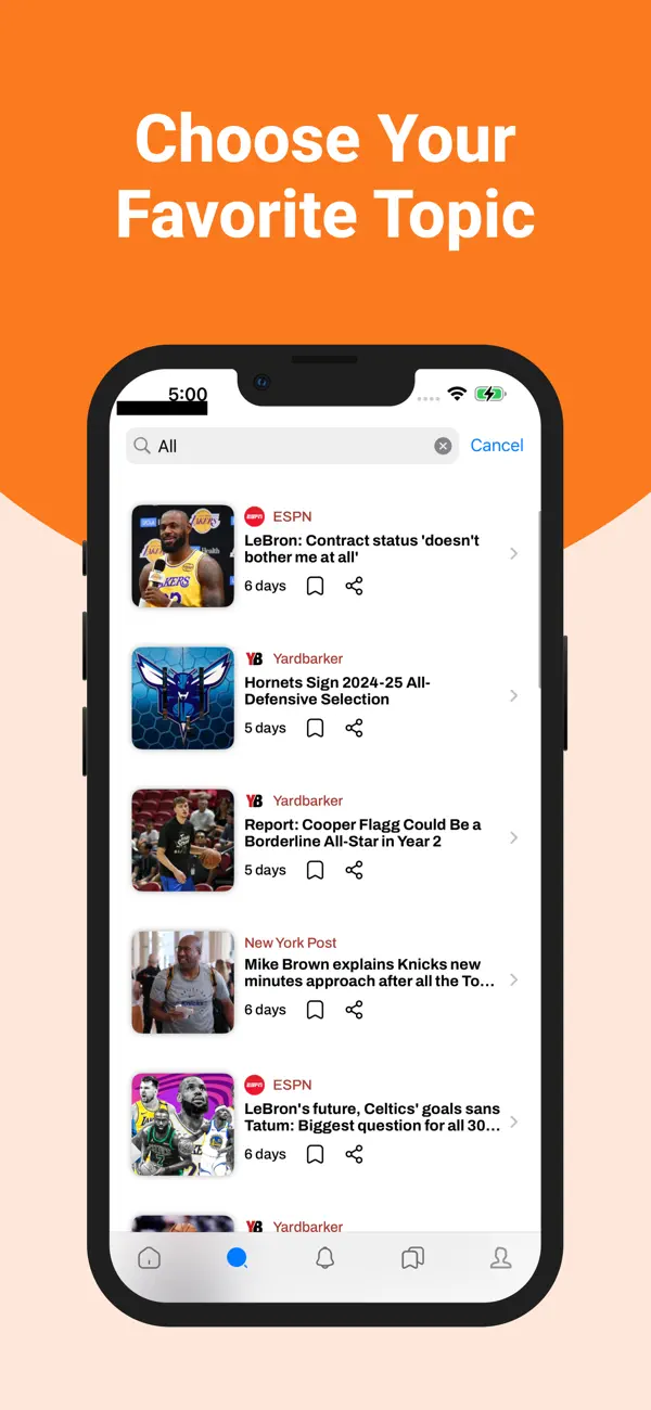 Screenshot #3 pour Basketball News & Scores