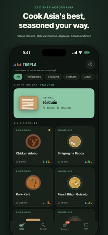 Timpla: Asian Home Cooking Screenshot 2 of 5