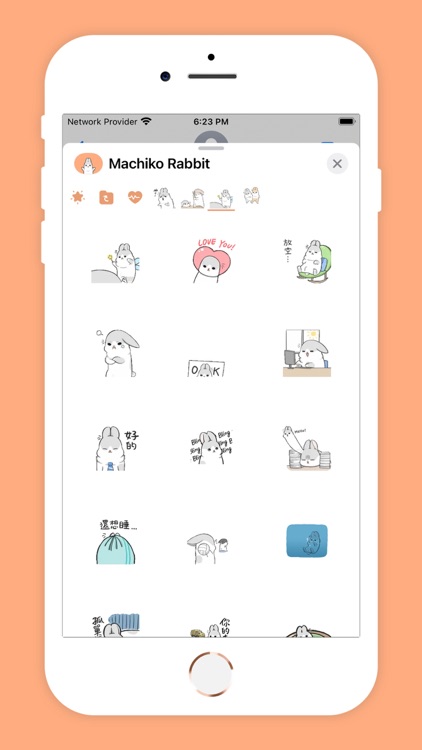 Machiko Rabbit Wiggle Heart