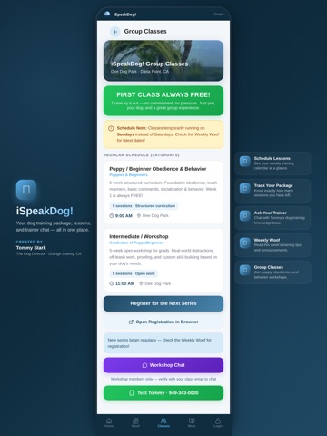 iSpeakDog iPad screenshot