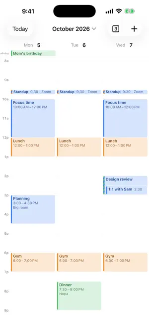 Calendear screenshot 2