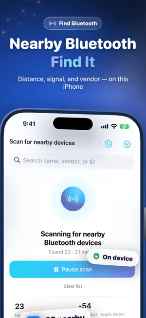 Find Bluetooth Radar Tracker screenshot 1