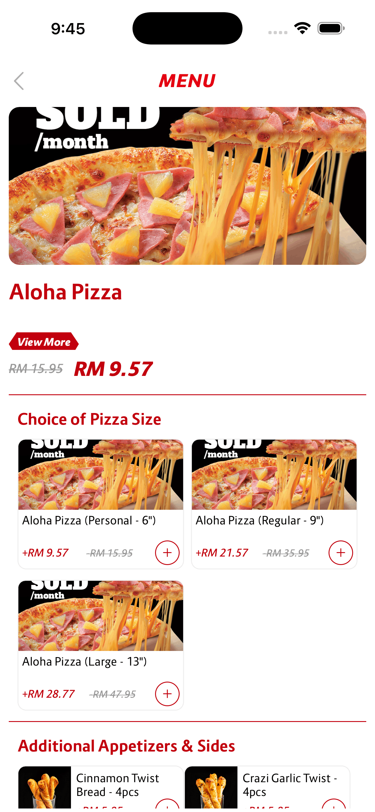 US Pizza MY