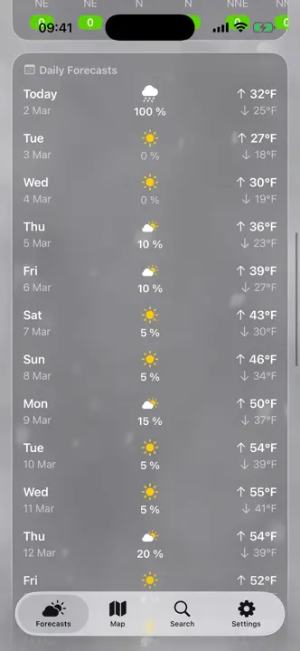 Weather +: скриншот 5 из 6