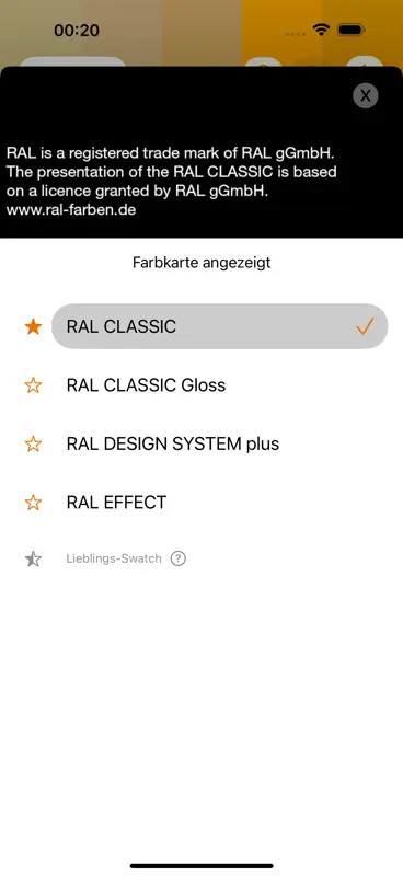 RAL iColours screenshot 6 of 8