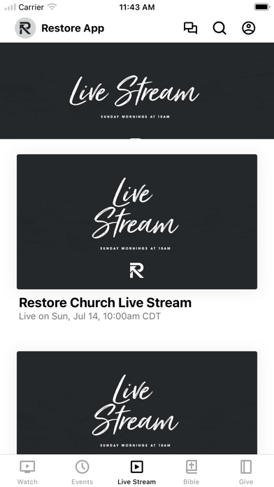 Restore Church, Inc. Screenshot