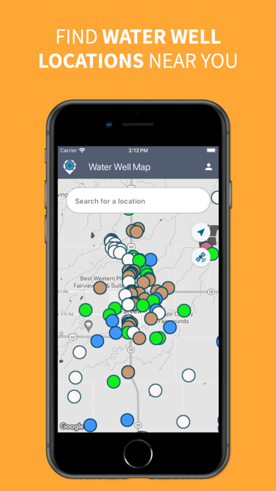 Water Well Map Screenshot