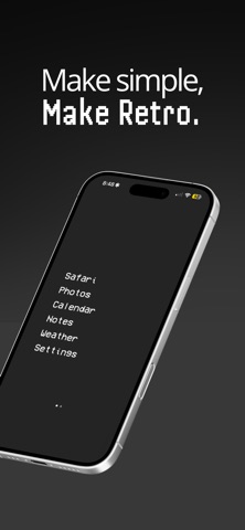 Minimalist Phone: MakeRetro iPhone screenshot