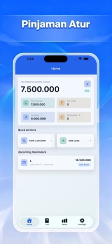 Pinjaman Atur-Loan Calculator iPhone screenshot 1