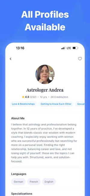 Lisora: Chat with Psychics screenshot 6