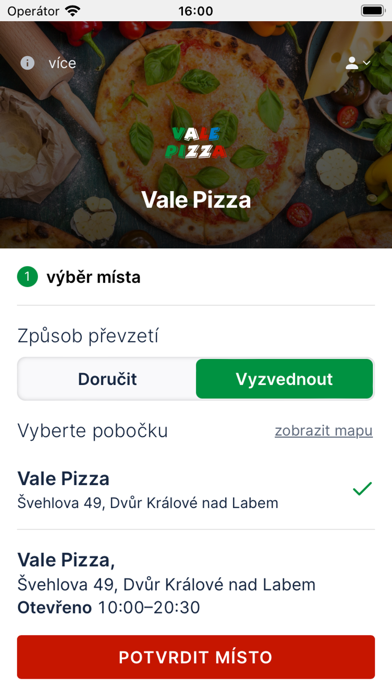 Vale pizza Screenshot