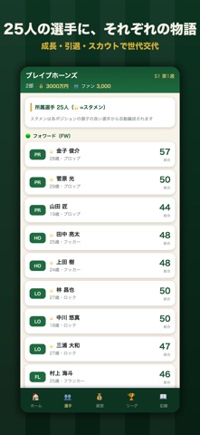 ラグビークラブ物語 のスクリーンショット