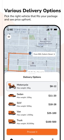 TATD logistics screenshot