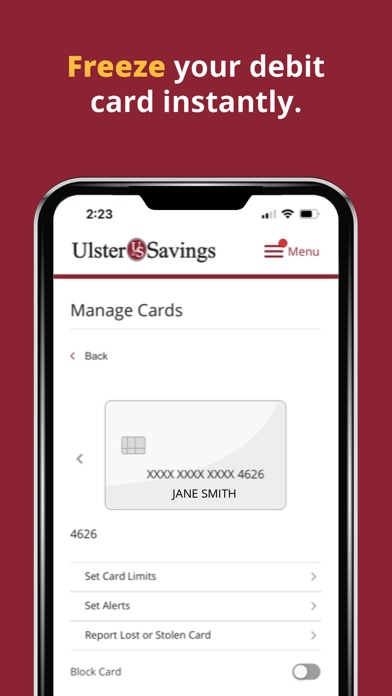 Ulster Savings Bank Screenshot