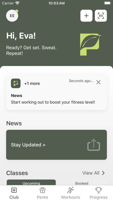 The Parks Health & Fitness iPhone screenshot