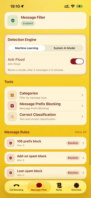 SpamBanish screenshot 2