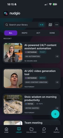 nudgio: Save, Organize, Do It Screenshot 2 of 9