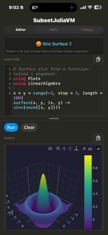 SubsetJuliaVM screenshot