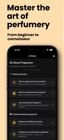 Nuar AI Perfume Finder & Match screenshot