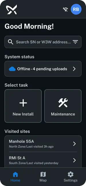 Grundfos MySite Sense screenshot 1