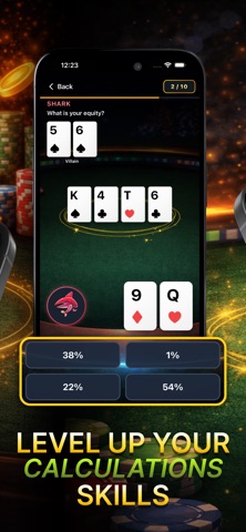 Poker Maths Trainer iPhone screenshot