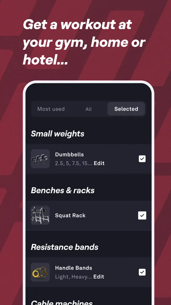 Fitbod Workout & Fitness Plans iPhone App Screenshot 9 – Gesundheit & Fitness