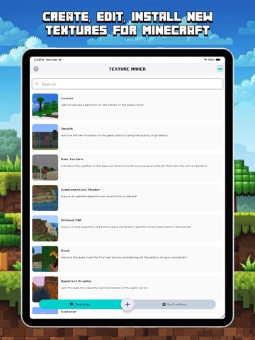 Texture Maker for Minecraft iPad screenshot