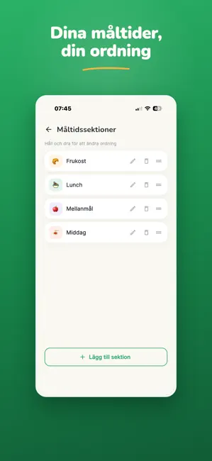Morot: Kaloriräknare & makro iPhone screenshot 5
