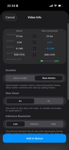 FrameFlo: AI Video Smoother screenshot