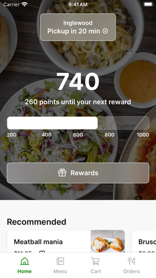 Bianco's Italian Cuisine app screenshot