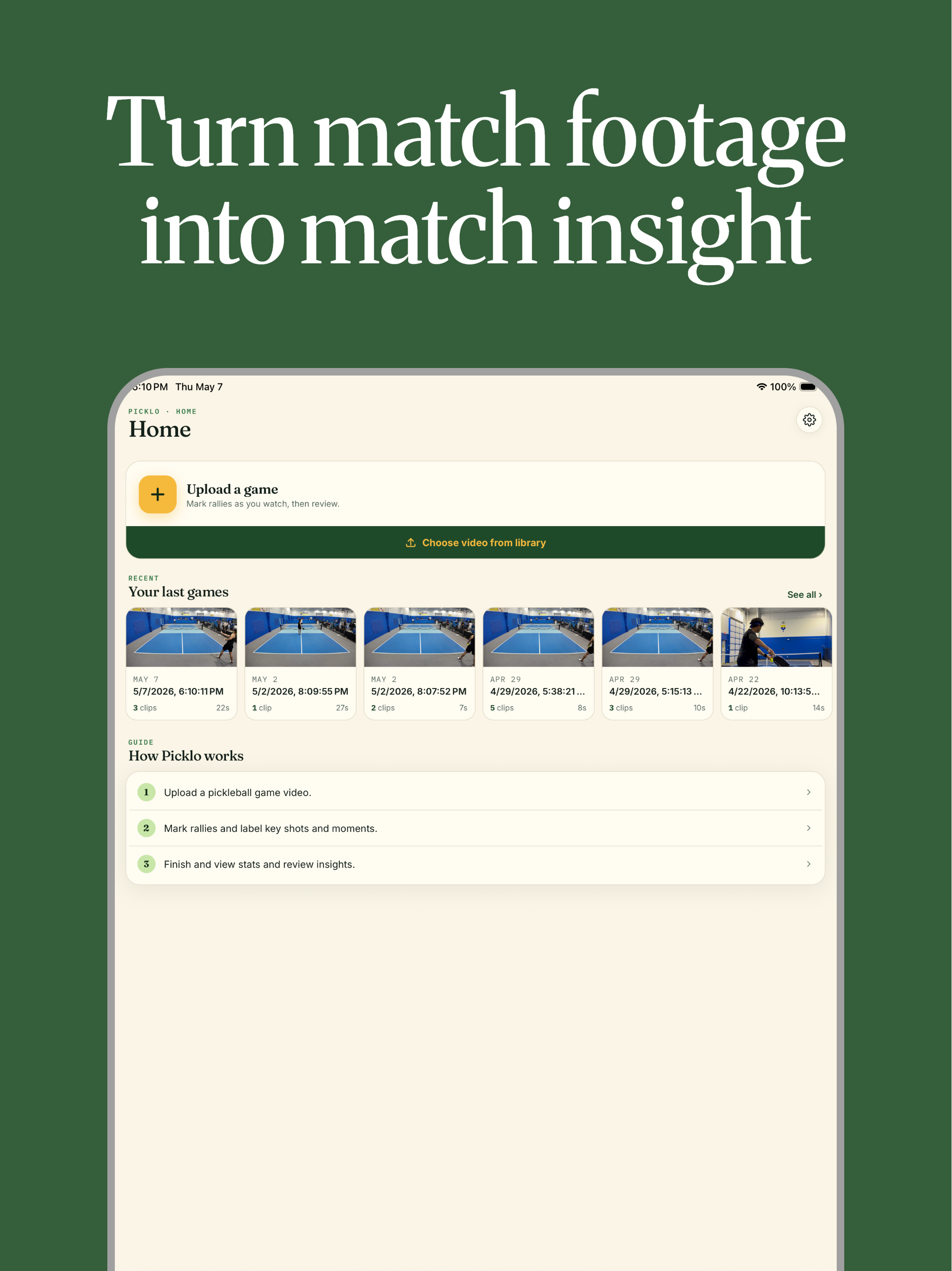 Picklo: My Pickleball Journal screenshot 8