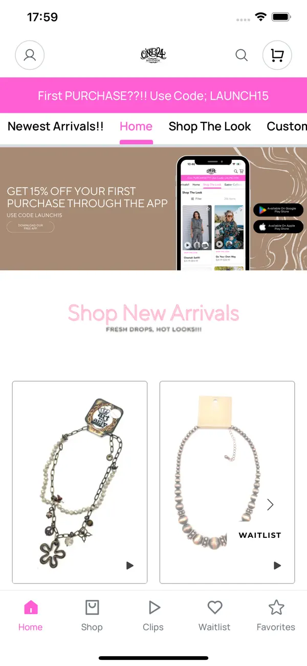 Screenshot #1 pour One24 Boutique