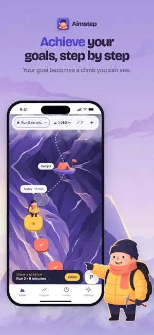 Aimstep Goal Setting & Tracker screenshot 1