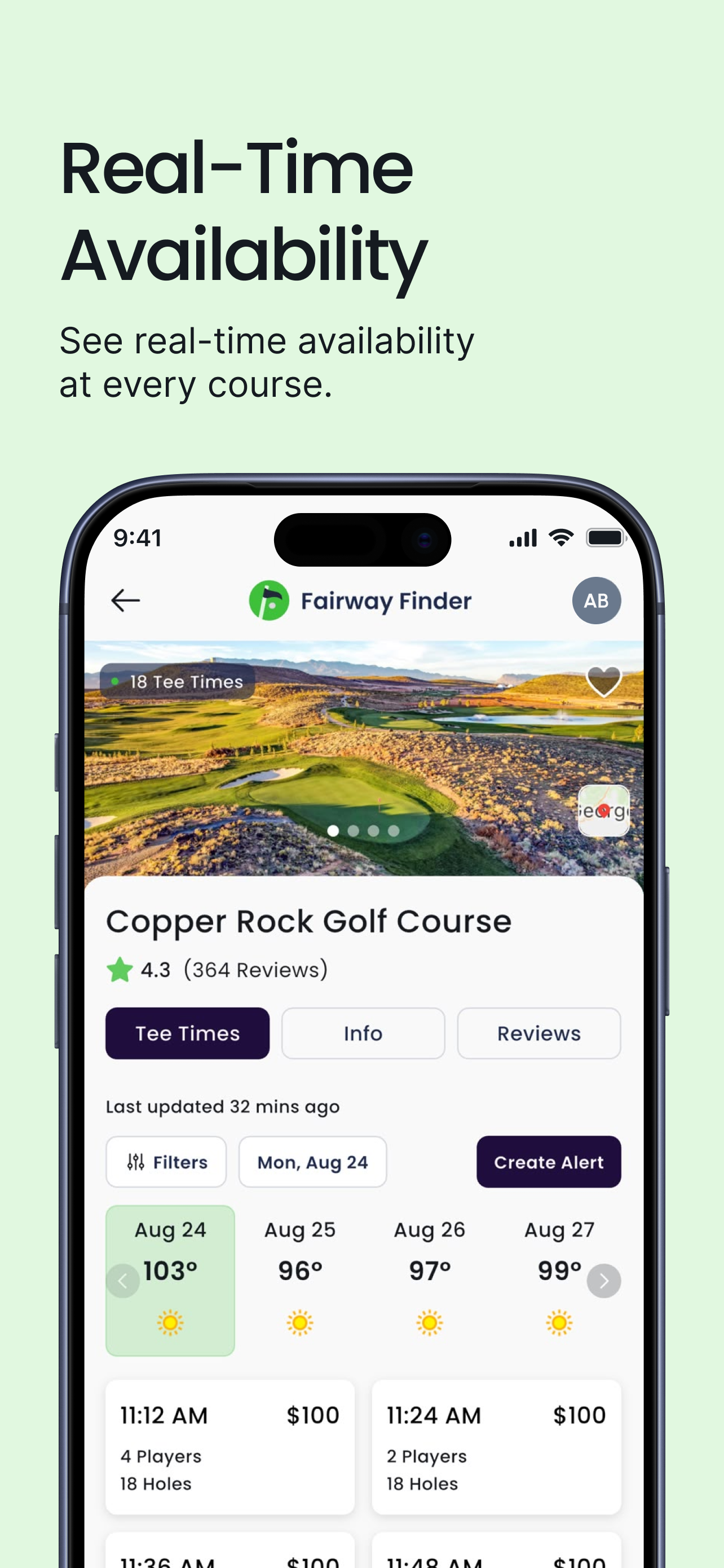 Fairway Finder: Find Tee Times screenshot 3