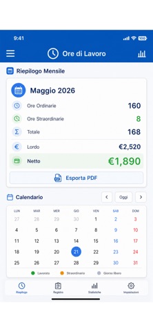 Ore di Lavoro - Ikonet screenshot