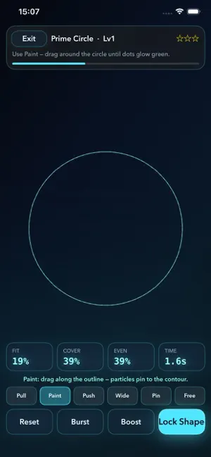 Particle aggregation screenshot 3